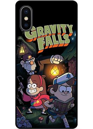 Силіконовий чохол бампер для iphone xs max з малюнком гравіті фолз gravity falls