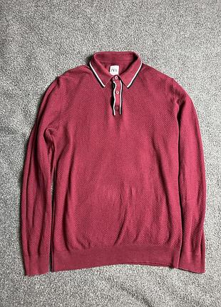 Поло zara бордовий колір