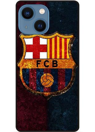Силіконовий чохол бампер для iphone 14 з малюнком барселона barcelona