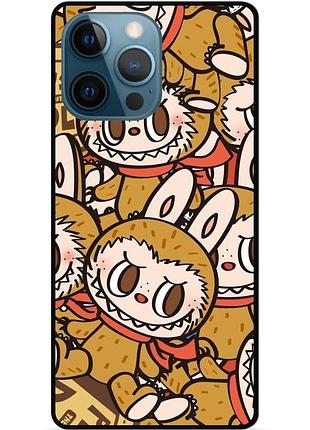 Силиконовый чехол бампер для iphone 15 pro с картинкой labubu лабубу