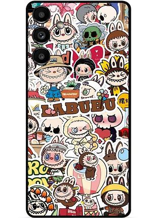 Силиконовый чехол бампер для samsung a16 с рисунком labubu лабубу