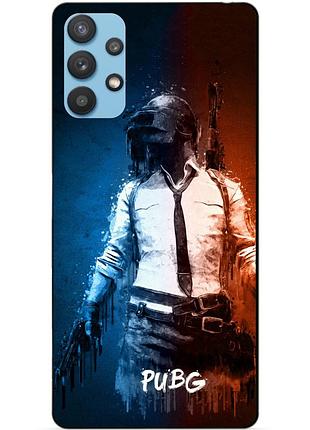 Силіконовий чохол бампер для samsung a32 з малюнком pubg пабг