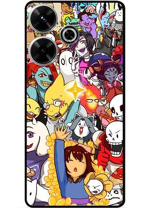 Силиконовый чехол бампер для tecno spark 10c с рисунком undertale андертейл