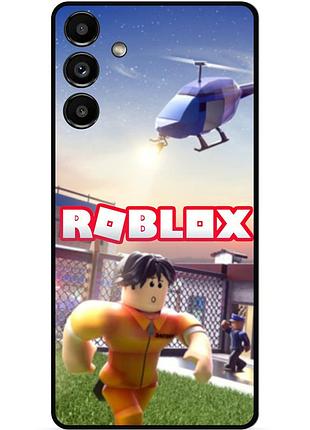 Силиконовый чехол бампер для samsung s21 с картинкой roblox роблокс