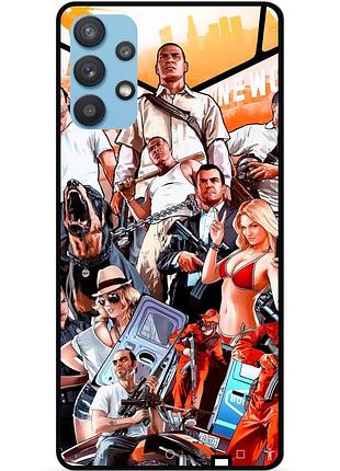Чехол силиконовый бампер для samsung a32 гта gta
