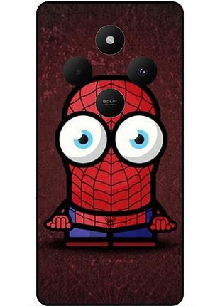Силіконовий бампер чохол для xiaomi poco c75 з малюнком міньйон людина-павук spider man