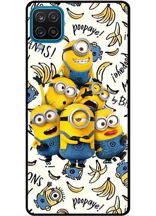 Силиконовый бампер чехол для samsung a22 с рисунком minion миньоны