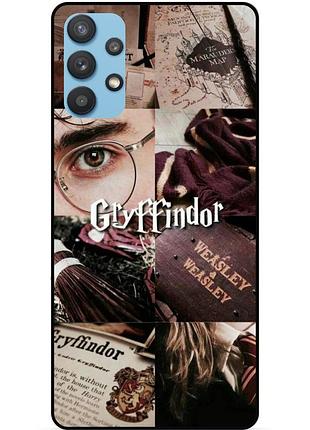 Силиконовый бампер чехол для samsung a32 с рисунком gryffindor гриффиндор гарри поттер harry potter