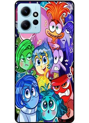 Чехол силиконовый бампер для xiaomi redmi note 12 с рисунком головоломка