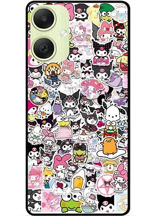Чехол силиконовый бампер для samsung a06 с рисунком kuromi куроми