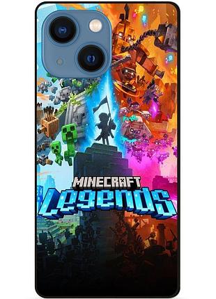 Силиконовый бампер чехол для iphone 13 игра майнкрафт minecraft