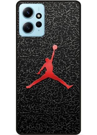 Чехол силиконовый бампер для xiaomi redmi note 12 с рисунком jordan джордан