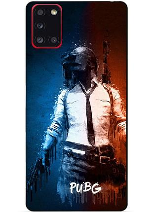 Силіконовий чохол бампер для samsung m51 з малюнком pubg пабг