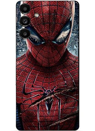 Силиконовый бампер чехол для samsung s21 fe человек паук spider man