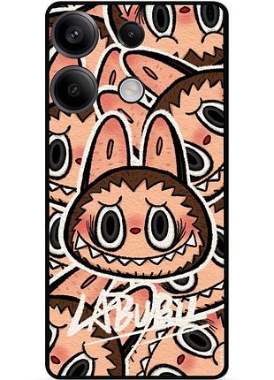 Силіконовий бампер чохол для xiaomi redmi note 13 5g з малюнком лабубу labubu