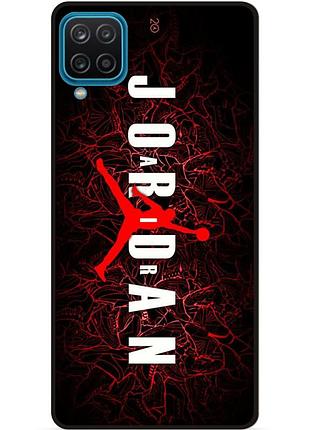 Чехол силиконовый бампер для samsung m32 с рисунком air jordan джордан