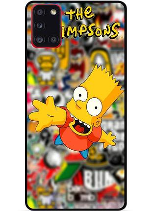 Силіконовий чохол бампер для samsung a41 з малюнком стикери гравіті фолз футурама маріо