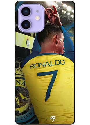 Силіконовий чохол бампер для iphone 12 з малюнком ronaldo аль наср роналдо