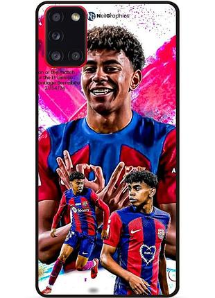 Чехол силиконовый бампер для samsung a71 с рисунком lamine yamal ламин ямаль