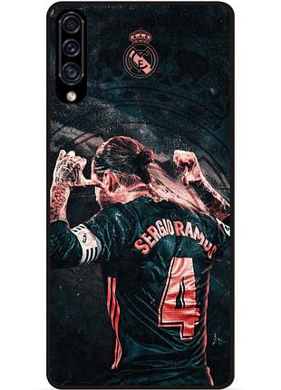 Силиконовый чехол бампер для samsung a30s с рисунком серхио рамос sergio ramos