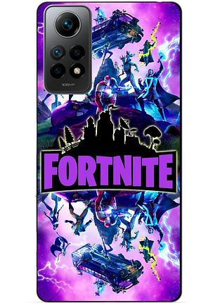 Силиконовый бампер чехол для xiaomi redmi note 11 pro с рисунком fortnite marvel фортнайт марвел