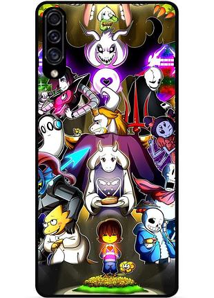 Силиконовый чехол бампер для samsung a10s с рисунком андертейл undertale