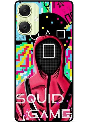 Силиконовый чехол бампер для samsung a06 игра в кальмара