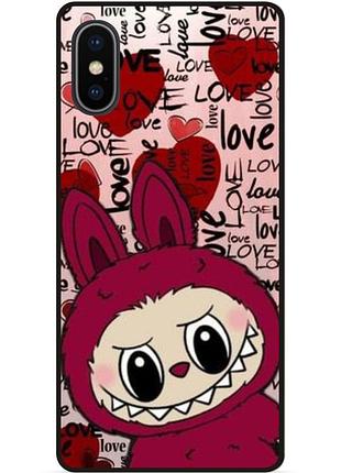 Силіконовий бампер чохол для iphone x 10 з малюнком лабубу labubu