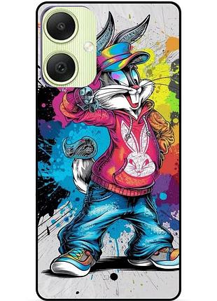 Чехол силиконовый бампер для samsung a06 с рисунком багз банни disney