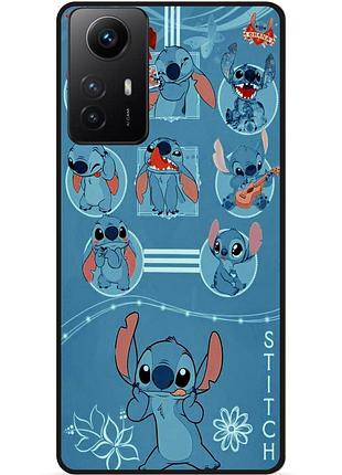 Силіконовий бампер чохол для xiaomi redmi note 12s з картинкою стіч stitch