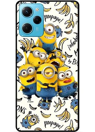 Силіконовий чохол бампер для xiaomi poco x5 pro 5g з малюнком міньйони minion