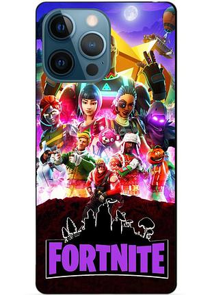 Силиконовый бампер чехол для iphone 12 pro max с рисунком fortnite фортнайт