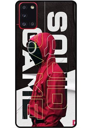 Силиконовый бампер чехол для samsung m30s игра в кальмара