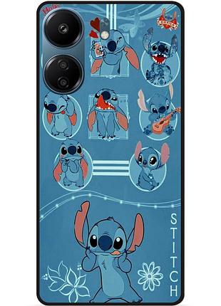Силіконовий бампер чохол для xiaomi redmi 13c з картинкою стіч stitch