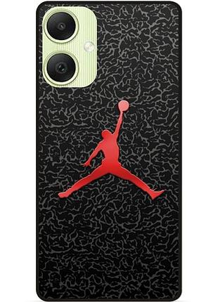 Чехол силиконовый бампер для samsung a06 с рисунком jordan джордан