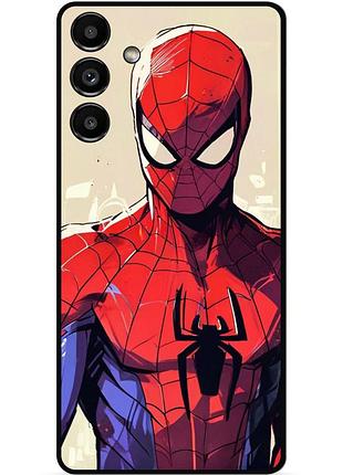 Силиконовый чехол бампер для samsung a04s с рисунком spider man человек паук