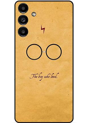 Чохол силіконовий бампер для samsung s23 з малюнком гаррі поттер harry potter окуляри