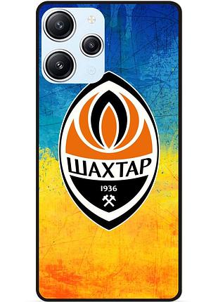 Силиконовый чехол бампер для xiaomi redmi 12 с рисунком шахтер донецк