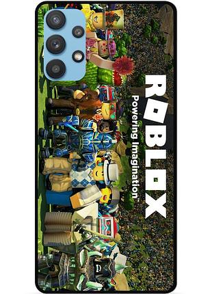 Силиконовый чехол бампер для samsung a32 с картинкой роблокс roblox