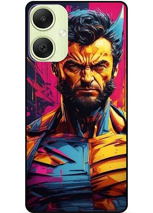 Чехол силиконовый бампер для samsung a06 с рисунком росомаха marvel логан