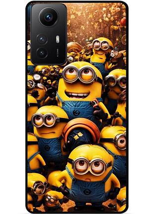 Силіконовий чохол бампер для xiaomi redmi note 12s з малюнком міньйони minion