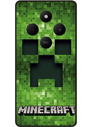 Силіконовий чохол бампер для xiaomi poco c75 гра minecraft майнкрафт