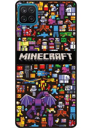 Силиконовый чехол бампер для samsung a22 с картинкой майнкрафт minecraft