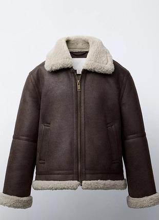 Куртка дубльонка для дівчинки, zara, розмір 131 см