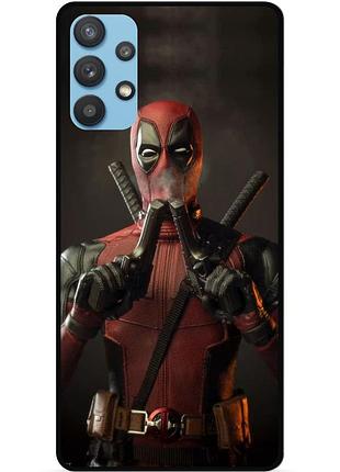 Силіконовий бампер чохол для samsung a32 з малюнком дедпул deadpool
