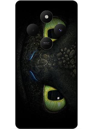 Силиконовый чехол для oppo reno 12f с картинкой как приручить дракона