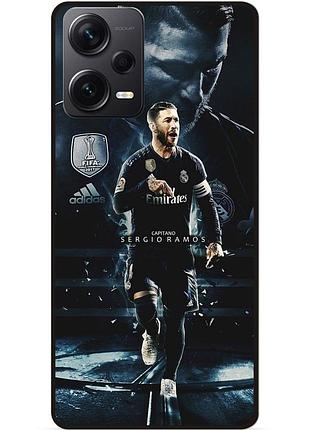 Силіконовий чохол бампер для xiaomi redmi note 12 pro plus з малюнком sergio ramos серхио рамос