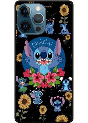 Силіконовий бампер чохол для iphone 12 pro max з картинкою стіч stitch