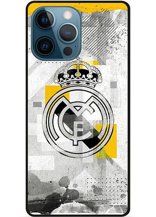 Чехол силиконовый бампер для iphone 13 pro с рисунком real madrid реал мадрид