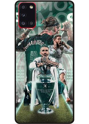 Чехол силиконовый бампер для samsung a71 с рисунком серхио рамос sergio ramos